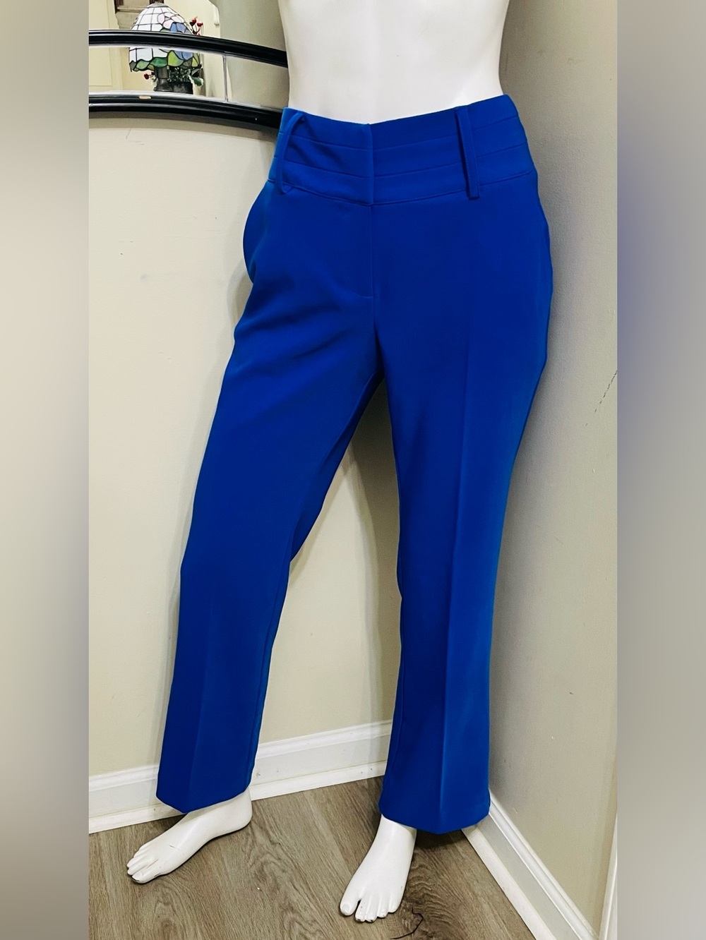 New York & Company Cobalt Straight-Leg Dress Pants